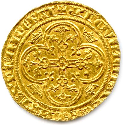 null PHILIPPE VI DE VALOIS 1328-1350

✠ PHILLIPPVS D GRA FRAC RЄX. L’archange Saint...