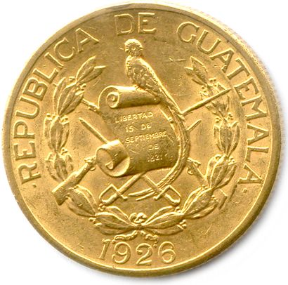 GUATÉMALA RÉPUBLIQUE 

10 Quetzales d'or...