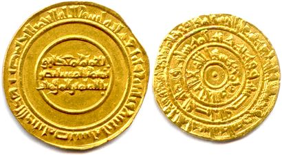 LES FATIMIDES 

Deux monnaies d'or : 

Dinar...