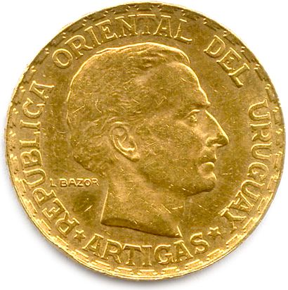 URUGUAY RÉPUBLIQUE 

5 Pesos d'or 1930 (José...