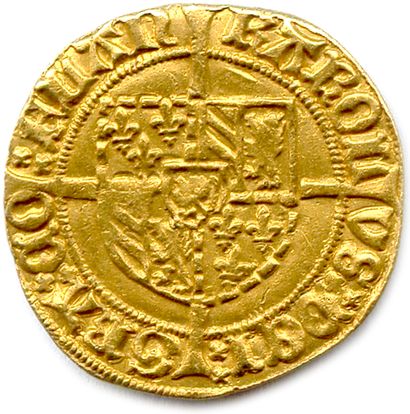 null BELGIUM - FLANDERS - CHARLES THE BOLD 1467-1477.

Gold florin with undated Saint...