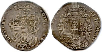 null ITALIE - MILAN 

Deux monnaies d'argent : 

Filippo de Philippe IV 1657 ♦ Dav...