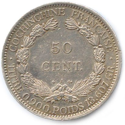 null COCHINCHINA - III REPUBLIC 1871-1940

50 Silver Centimes 1879 Barre. (13.63...