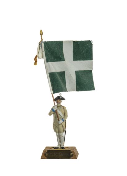 null Métayer. XVIIIème siècle. Régiment de Champagne (1786). Le drapeau seul. (1...