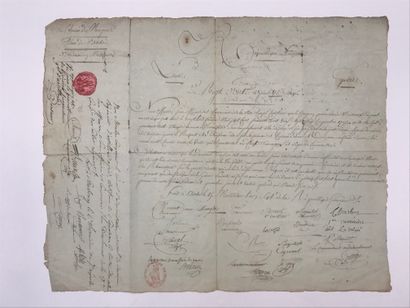 null Certificat de présence. (An VIII). Armée de Mayence. Les officiers, sous-officiers...