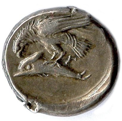 null MOÉSIE INFÉRIEURE - ISTROS IVème siècle avant J.-C. Drachme d'argent. 6,03 g....
