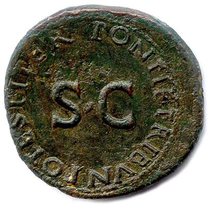 null DRUSUS Nero Claudius Drusus fils de TIBÈRE ? 9 avant J.-C. As de bronze. 11,15...