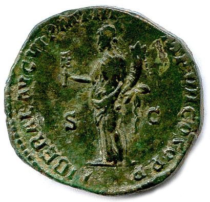 null COMMODE Lucius Aurelius Commodus 18 mars 180 - 31 décembre 192. Dupondius (moyen...