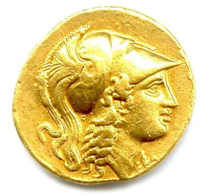 null ROYAUME DE MACÉDOINE - ALEXANDRE III le Grand 336-323. Statère d'or frappé à...