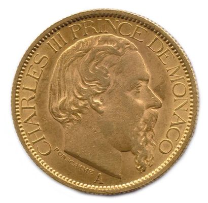 MONACO - CHARLES III (1856-1889) 100 Francs...