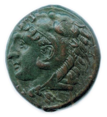 null SICILE - SYRACUSE Règne de Pyrrhus 278-275 Tête jeune d'Héraklès à gauche, coiffée...