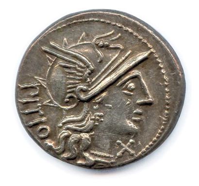 null SEMPRONIA L. Sempronius Pitio 148 avant J.-C. Tête casquée de Rome à droite....