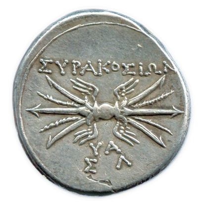 null SICILE - SYRACUSE Démocratie 215-212 Tête d'Athéna à gauche, coiffée d'un casque...