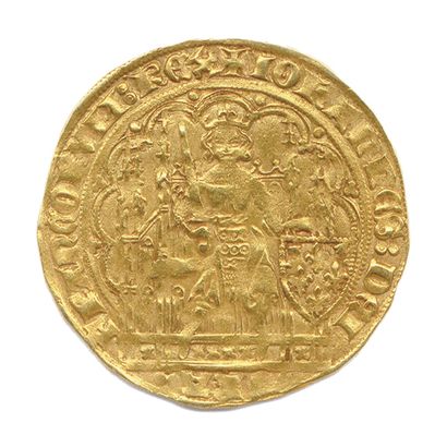 null JEAN II LE BON (1350 - 1364) 

Écu d’or à la Chaise (3e émission 25 juillet...