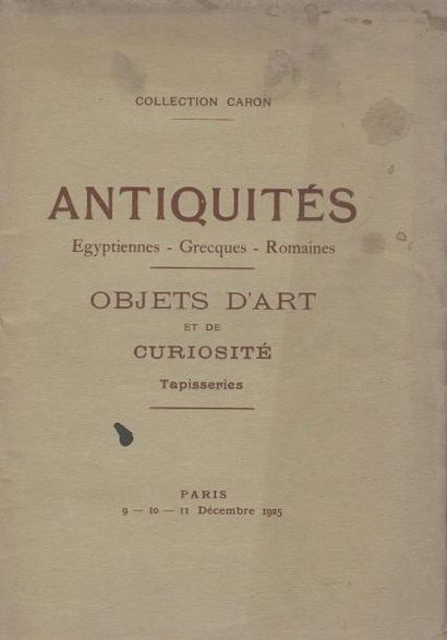 null 
Ensemble de trois catalogues de ventes anciennes.

- Intailles, camées, marbres...