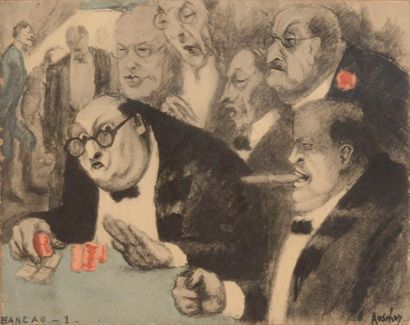 null Jean AUSCHER (1898-1950)

« Le Baccara »

Suite de dix lithographies signées...