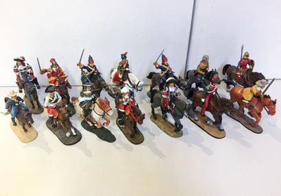 null « Del Prado » - La cavalerie. 14 cavaliers différentes époques. T.B.E.