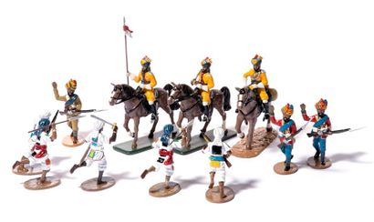 null « Frontline Figures » - Guerre du Soudan 1881-99 / 1. 3 cavaliers et 3 soldats...