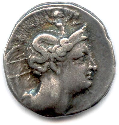 null LUCANIE - THURIUM 400-350

Tête d’Athéna à droite, coiffée d’un casque orné...