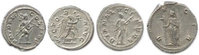 null ROME 

Lot de 4 monnaies romaines en argent (13,15 g le lot) :: 

Denier de...