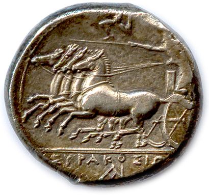 null SICILE - SYRACUSE Règne d’Agathoclès 317-289

Tête de la nymphe Aréthuse. I....