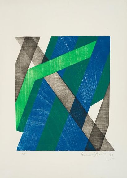 Emanoel Araujo Emanoel ARAUJO (1940)- Composition - Lithographie - Signée au crayon...