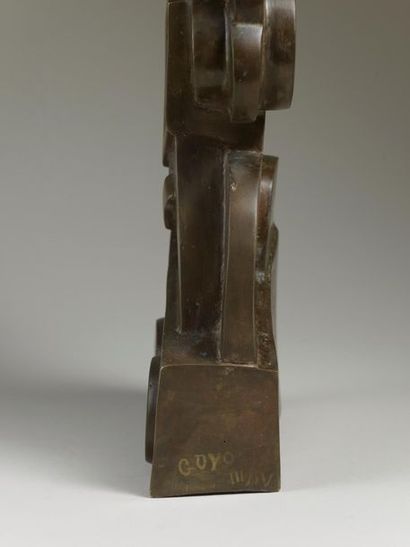 Jacques Henri GUYOT Jacques Henri GUYOT (1946) - Buste de femme - Bronze signé et...