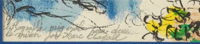 Marc Chagall Marc CHAGALL( 1887-1985) - Printemps - Lithographie originale Derrière...