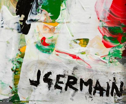 Jacques GERMAIN Jacques GERMAIN (1915- 2001) - Composition - Huile sur toile signée...