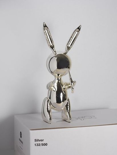 JEFF KOONS Jeff KOONS - D'après - Silver Rabbit, 1991 - Sculpture alliage de zinc...