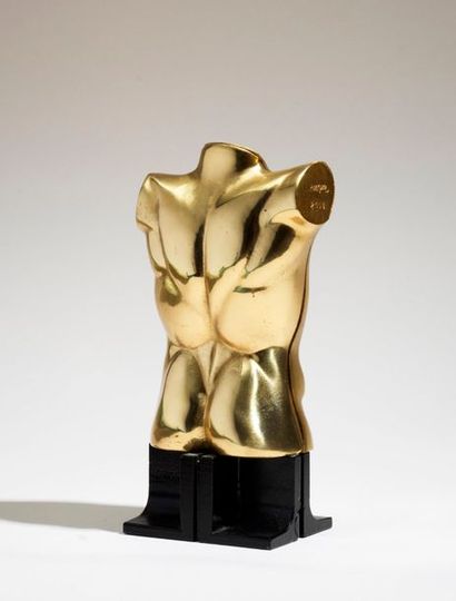 MIGUEL BERROCAL Miguel BERROCAL (1933-2006) - Epigastric torso - Bronze print - Black...