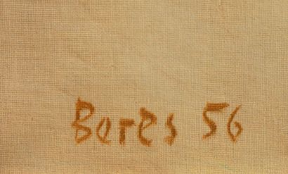 Francisco BORES Francisco BORES (1898-1972 ) - Trois personnages - Huile sur toile...
