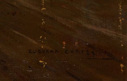 Edouard CORTES Edouard CORTES (1882-1969) -, Le Quai du Louvre vers le pont des Arts...