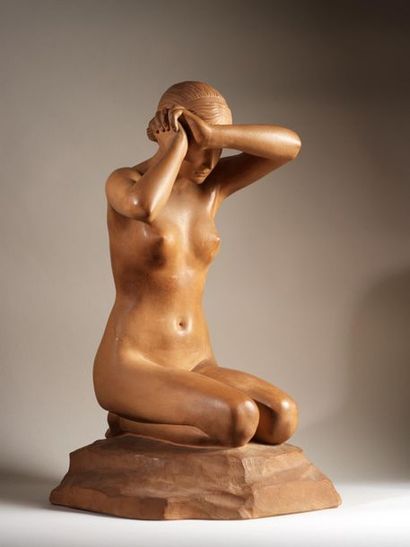 Stanislas LAMI Stanislas LAMI (1858-1944) - First mistake - Terracotta sculpture...