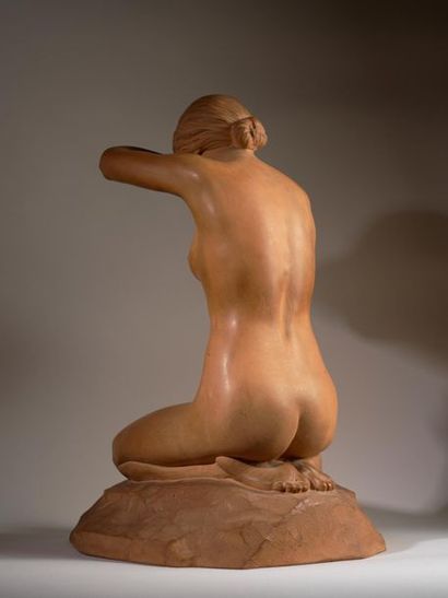 Stanislas LAMI Stanislas LAMI (1858-1944) - First mistake - Terracotta sculpture...
