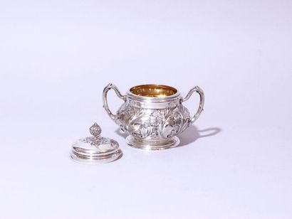 FABERGE MANUFACTURED
Silver tea and coffee set 84 zolotniks (875 thousandths) with...