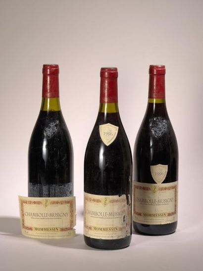 VIN CHAMBOLLE MUSIGNY 3 bottles Chambolle Musigny 1996, Mommesin