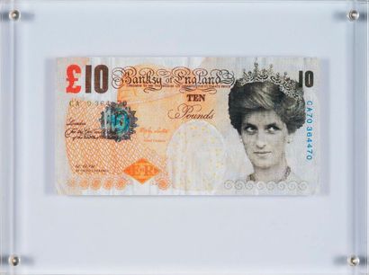 BANKSY BANKSY -D'après - Difaced tanner £10, 2004 - Offset lithographie sur papier...