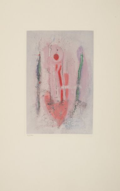 Otto WOLS Otto WOLS (1913 - 1951) - Flamboyant, 1946- Etching in colors signed in...