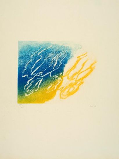 Jean FAUTRIER Jean FAUTRIER (1898-1964) - L'orage - Engraving signed in pencil in...