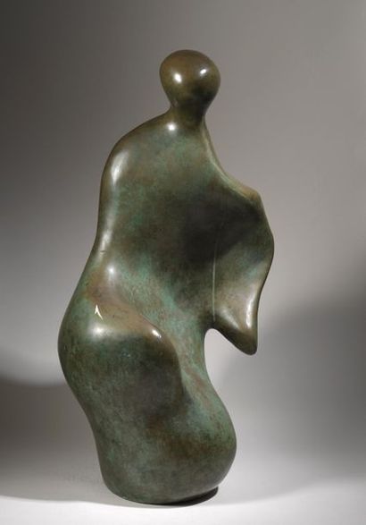 François CLOUTIER François CLOUTIER (1922) - Woman - Bronze - Signed and numbered...