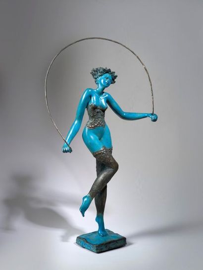 JOSEPHA JOSEPHA (1950) Saut à la corde, 2005 - Bronze sculpture signed and numbered...