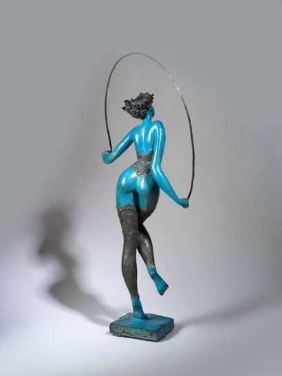 JOSEPHA JOSEPHA (1950) Saut à la corde, 2005 - Bronze sculpture signed and numbered...