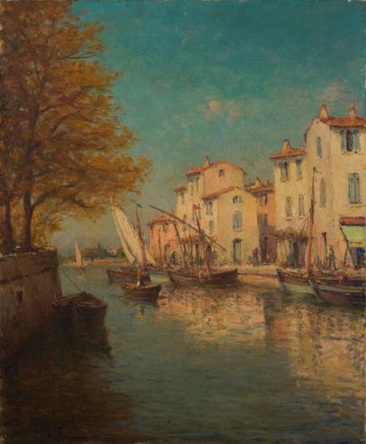 Henri MALFROY Henri MALFROY (1895-1942) - Martigues, oil on canvas signed lower left...