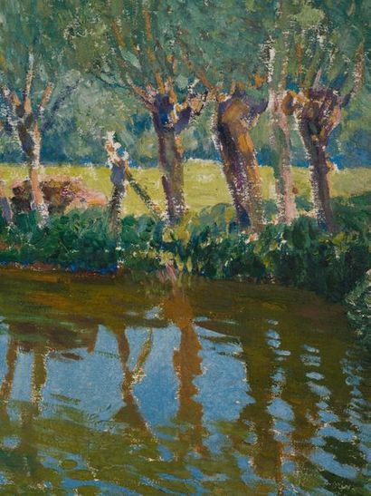 Vaclav RADIMSKY Vaclav RADIMSKY (1887-1946) - Epte - Oil on canvas signed lower left ...
