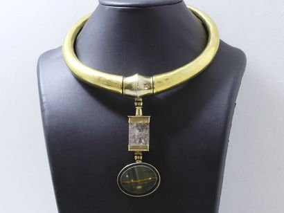 Goudji GOUDJI

Torque pectoral necklace opening in hammered vermeil 800 thousandths,...