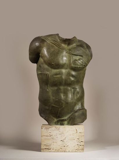 Igor MITORAJ Igor MITORAJ (1944-2014) - Perseus - Bronze sculpture with dark green...