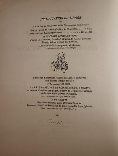 Pierre Auguste RENOIR Pierre-Auguste Renoir, tableaux, pastels et dessins par Ambroise...