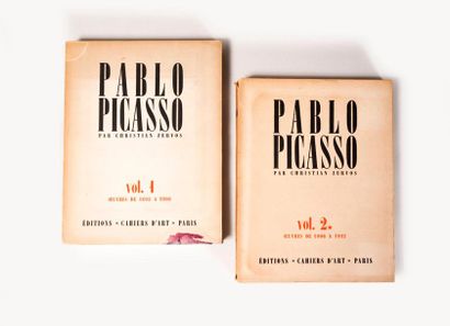 Pablo PICASSO Pablo Picasso par Christian Zervos volumes 1 et 2, oeuvres de 1895...