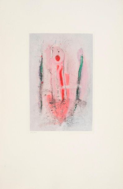 Otto WOLS Otto WOLS (1913 - 1951) - Flamboyant, 1946 - Colour etching signed in the...